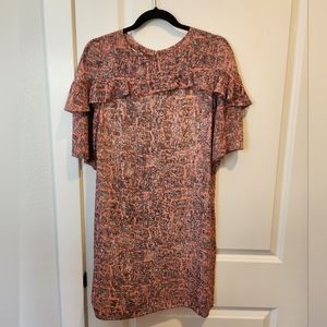 Reiss pink and grey dress